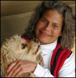 Nancy Marsh with dog